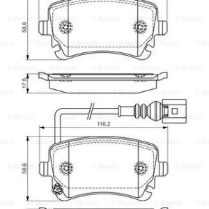 DISK PL.ZAD. VW T-5/MULTIVAN 03+