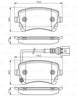 DISK PL.ZAD. VW T-5/MULTIVAN 03+