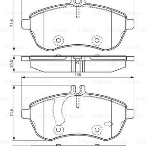 DISK PL. MERCEDES C /E KLASA  07+