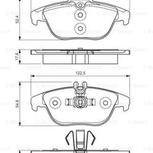 DISK PL. ZAD. MERCEDES C/E CLASS 08+