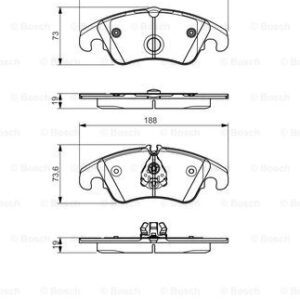 DISK PL. AUDI A6 4G2 2.0/3.0 TDI  11+ bosch