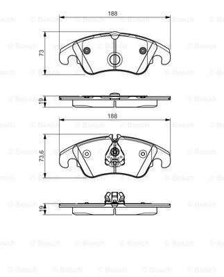 DISK PL. AUDI A6 4G2 2.0/3.0 TDI  11+ bosch