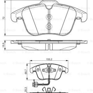 DISK PLOCICE PREDNJE AUDI A4 / A5 07+ bosch