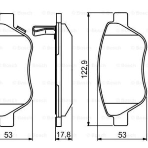 DISK PLOCICE PREDNJE OPEL CORSA D 06+ bosch
