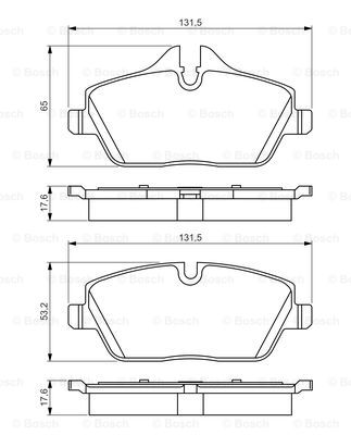 DISK PL. BMW SERIJA 1/MINI E87//CLUBMAN. bosh