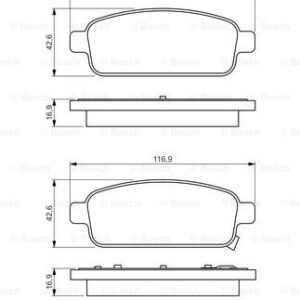 DISK PL. ZAD. OPEL/CHEVROLET ASTRA J/CRUZE.