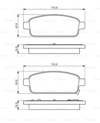 DISK PL. ZAD. OPEL/CHEVROLET ASTRA J/CRUZE.