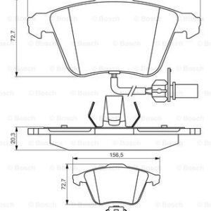 DISK PL. AUDI A4/A6 2.4/3.2/2.0/2.7TDI bosch