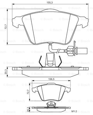 DISK PL. AUDI A4/A6 2.4/3.2/2.0/2.7TDI bosch