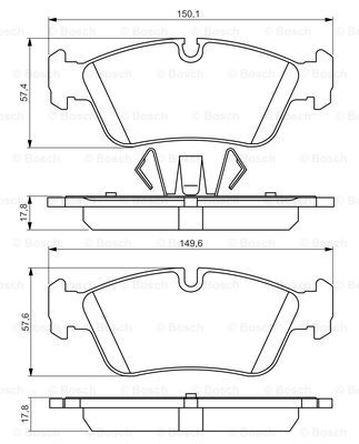 DISK PL. BMW SERIJA 1/3 E87/E90/E91 03+ bosch