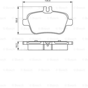 DISK PLOCICE ZADNJE MERCEDES A/B/CLA W176 / W246 11+ bosch