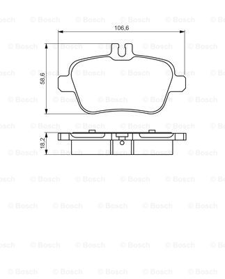 DISK PLOCICE ZADNJE MERCEDES A/B/CLA W176 / W246 11+ bosch