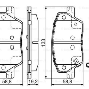 DISK PLOCICE PREDNJE FIAT TIPO 15+