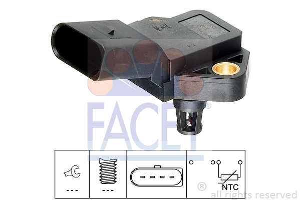 SENZOR TEMPERATURE USISA SEAT SKODA VW POLO 6R 1.2 TDI facet