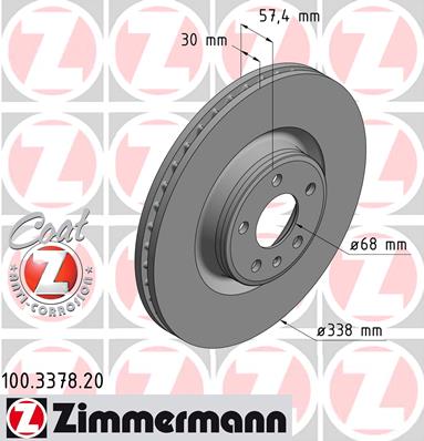 KOCIONI DISK PR. AUDI A4/A5/A6/Q5 2015+ QUATTRO zimmerman