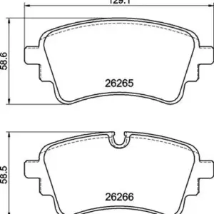 DISK PL. ZAD.AUDI B9 C8 TOUAREG 20+