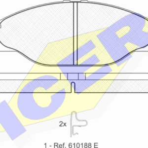 DISK PLOCICE TOYOTA HIACE IV/HILUX V/VI 2.4D icer
