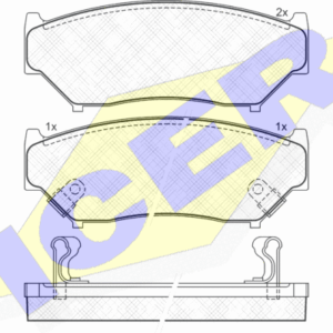DISK PLOCICE PREDNJE SUZUKI GRAND VITARA 98-03G. icer