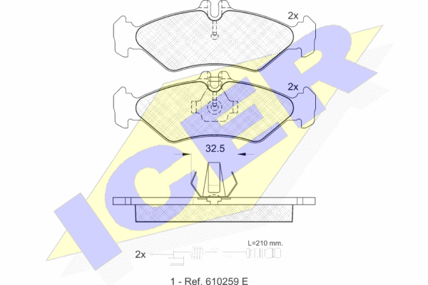 DISK PL. ZAD. MERCEDES SPRINTER/LT 28-35/LT28-46