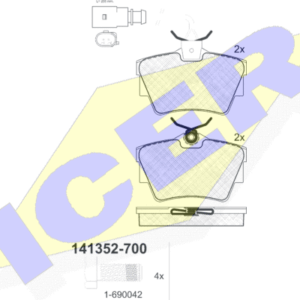 DISK PL. ZAD. VW T-4 2.5TDI/2.4 92-03