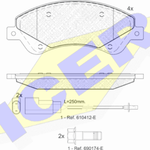DISK PL. FORD TRANSIT  2.2 TDCI 06+