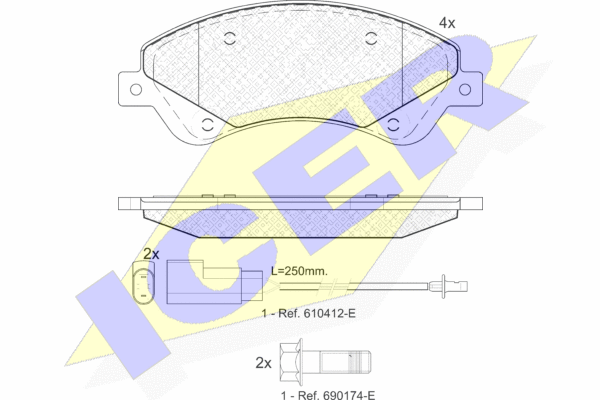 DISK PL. FORD TRANSIT  2.2 TDCI 06+