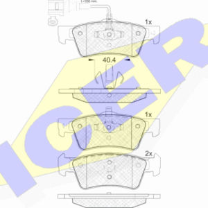 DISK PL. ZAD. VW TRANSPORTER SA JEDNIM KABLOM 03+