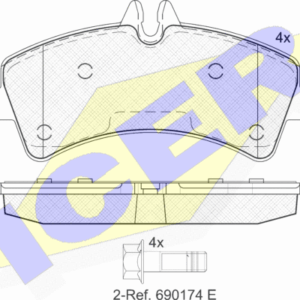DISK PL. ZADNJE MERCEDES/VW CRAFTER/SPRINTER 06+