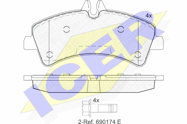 DISK PL. ZADNJE MERCEDES/VW CRAFTER/SPRINTER 06+