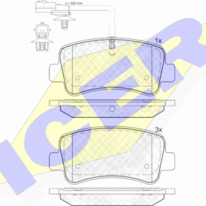 DISK PLOCICA ZADNJA NISSAN/OPEL  MOVANO B/NV400 10+ Icer