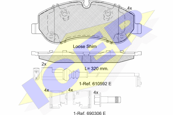 DISK PL. FORD TRANSIT 12+
