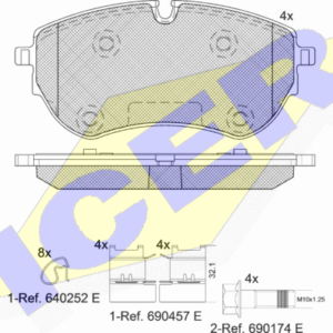 DISK PLOCICE V AMAROK 2.0 TDI 10-16 PRED.