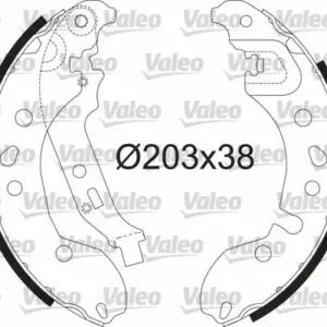 PAKNE RENAULT TWINGO II 07+ topran 203X38MM valeo