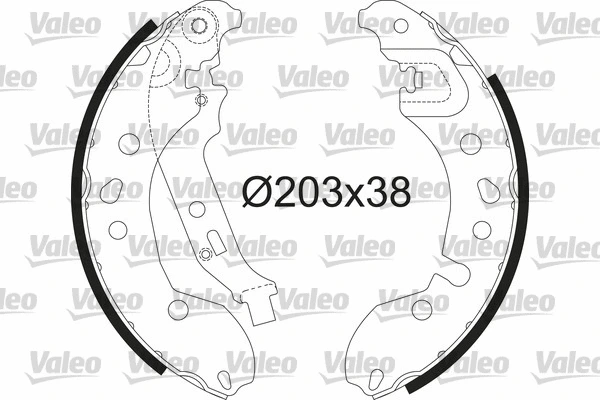 PAKNE RENAULT TWINGO II 07+ topran 203X38MM valeo