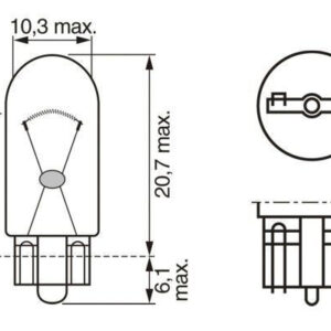 SIJALICA 24V 5W W2.1X9.5D ECO ubodna veca 8GP003594251
