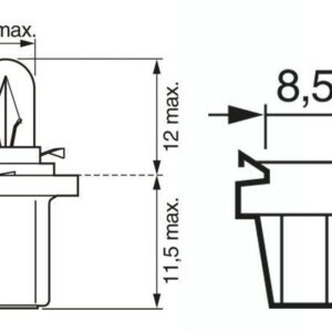 SIJALICA 24V 1.2W B8 5D  ECO