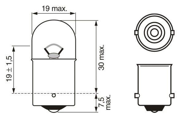 SIJALICA 12V 10W  BA15S pozicija eco