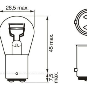 SIJALICA P21/4W 12V 21/4W BAZ15D