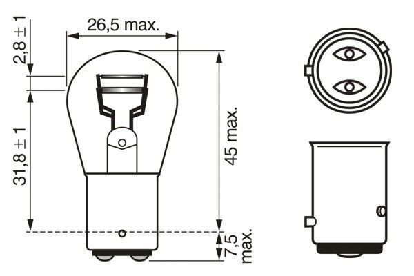 SIJALICA P21/4W 12V 21/4W BAZ15D