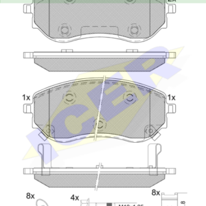 DISK PLOCICE MERCEDES X-CLASS (470) 17+ PRED.