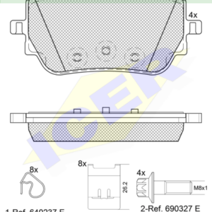 DISK PLOCICE MERCEDES A IV/B-CLASS III 18+ ZAD.