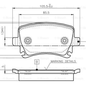 DISK PL. ZAD. VW/AUDI G-5/A4
