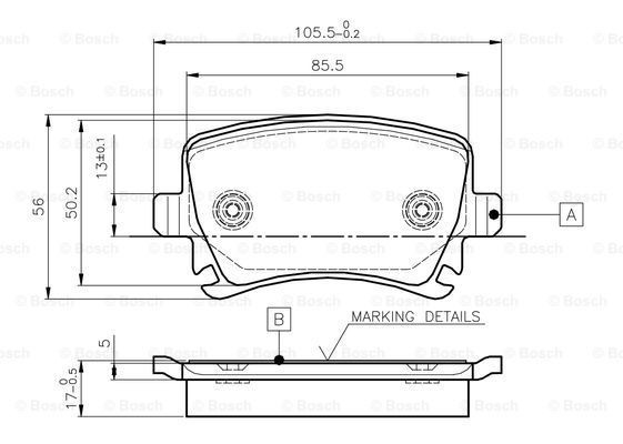 DISK PL. ZAD. VW/AUDI G-5/A4