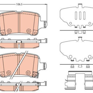 DISK PLOCICE OPEL INSIGNIA B (Z18) 17-18 ZAD. trw