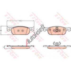 DISK PL. RENAULT CLIO IV / DACIA LOGAN II trw