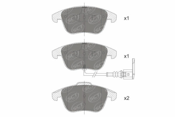 DISK PL. VW/AUDI Q3/TIGUAN/SHARAN 07+