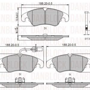 DISK PL. AUDI A4/A5/A6/Q5 07+ bendix