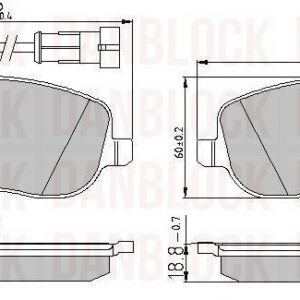 DISK PLOCICE FIAT CROMA 05+ danblock