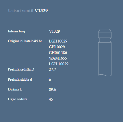AUTOVENTIL V1329 US.VEN.ROVER 1.4 1.6 16V