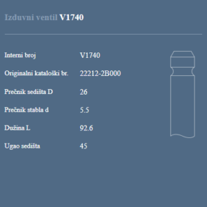 AUTOVENTIL V1740 IZ.VEN. HYNDAI I 20 49355593